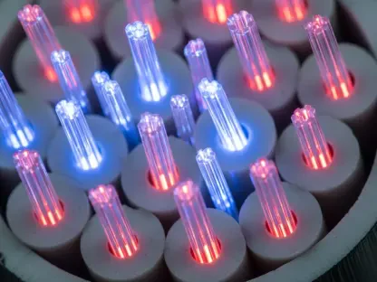 How Does High-Power Light Stabilize Multicore Fibers?